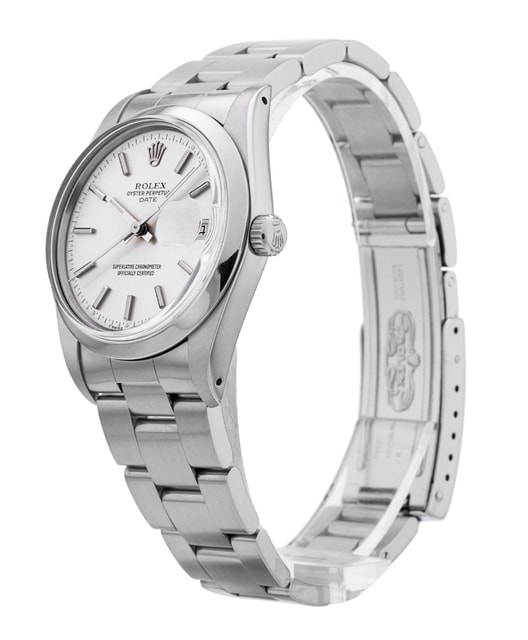 Rolex Oyster Perpetual Date - Silver Baton Dial